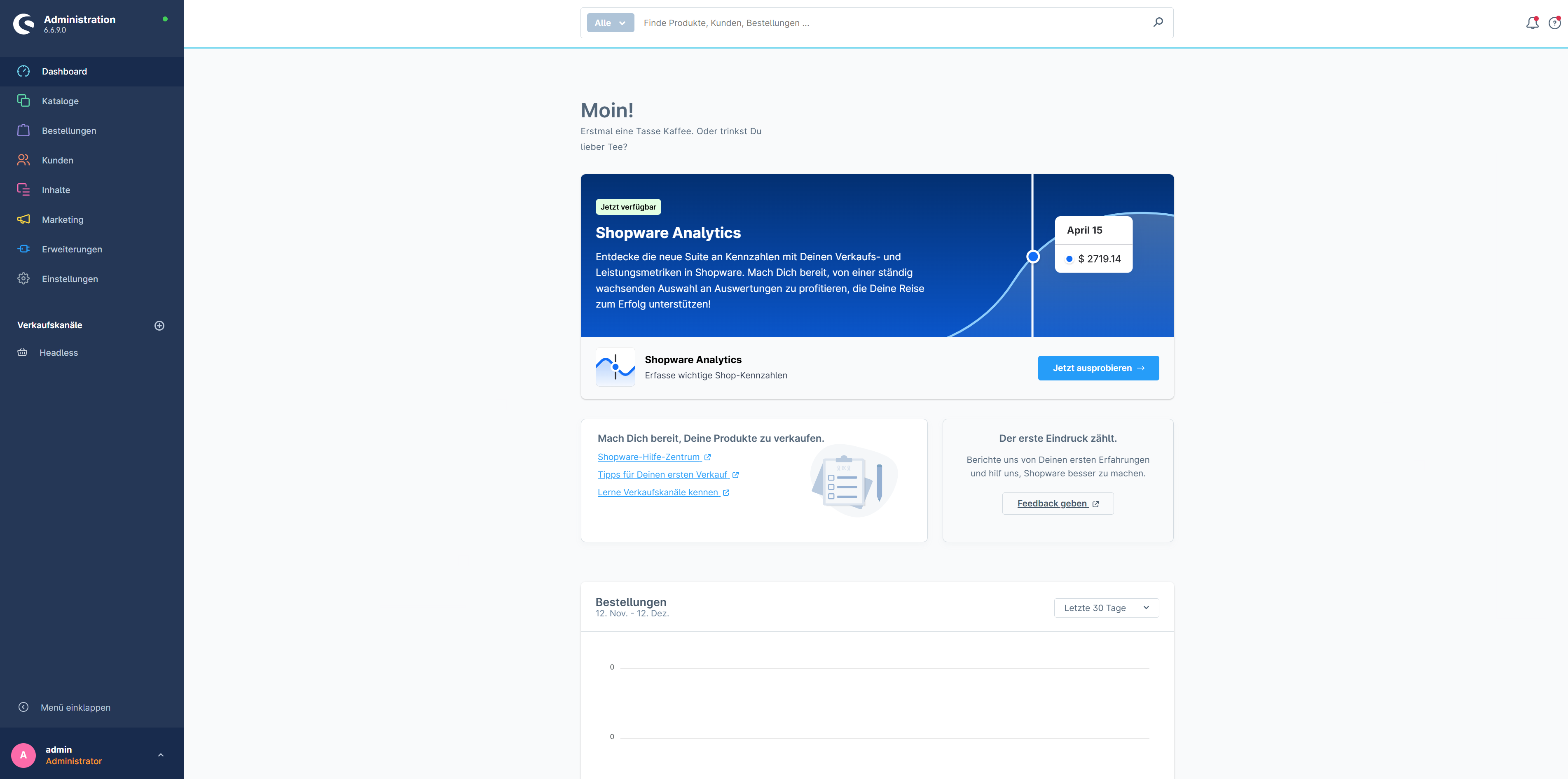 Shopware Administration